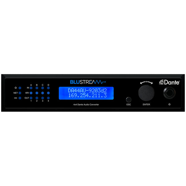 Blustream DA44AU 4x4 Dante® Digital Audio Converter