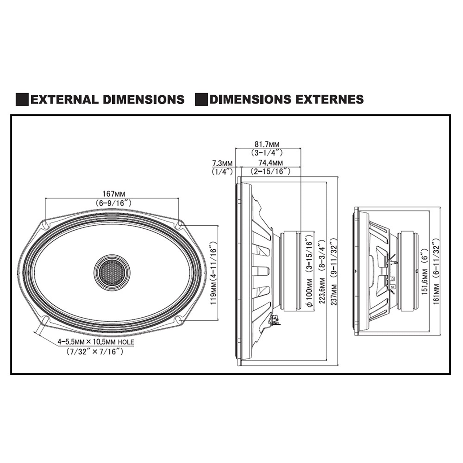 Alpine S2S69 SSeries 6x9" Coaxial 2Way Speaker Set Sound Group