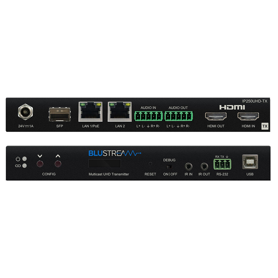 Blustream IP250UHD-TX IP Multicast UHD Video Transmitter Dante | Sound ...