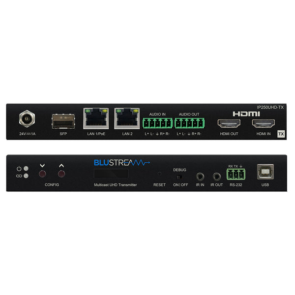 Blustream IP250UHD-TX IP Multicast UHD Video Transmitter Dante